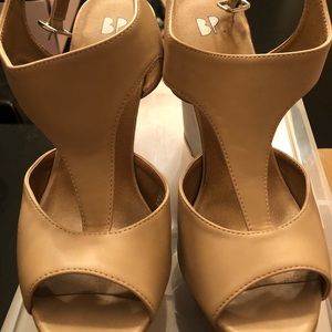 BP Wedge Shoes, Nude